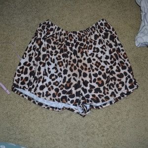 cheetah print short